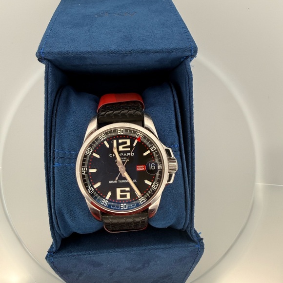 Chopard Other - Chopard Black Dial Men's Watch Black Rubber Strap